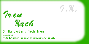 iren mach business card