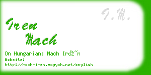 iren mach business card